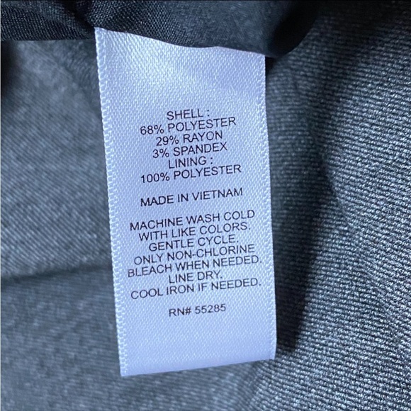 Express Gray Tailored Pencil Skirt Size 2 — Lined Workwear Classic - Picture 10 of 10